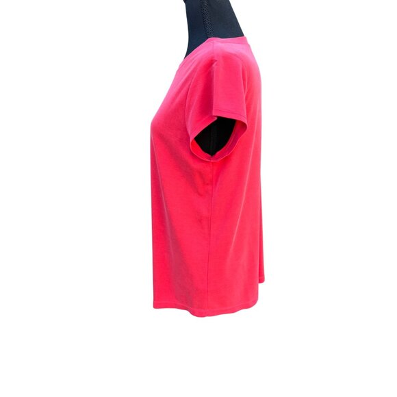 Ces Femme Womens Red Tangerine Soft Classic T-Shirt M Modal & Polyester Preppy - Picture 4 of 8